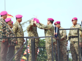 Wakil Panglima TNI dan Sejumlah Pejabat Negara Terima Warga Kehormatan dan Brevet Korps Marinir